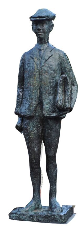 Bronzen beeld van Anton Wachter, het alter ego van Simon Vestdijk in zijn middelbare schooltijd.